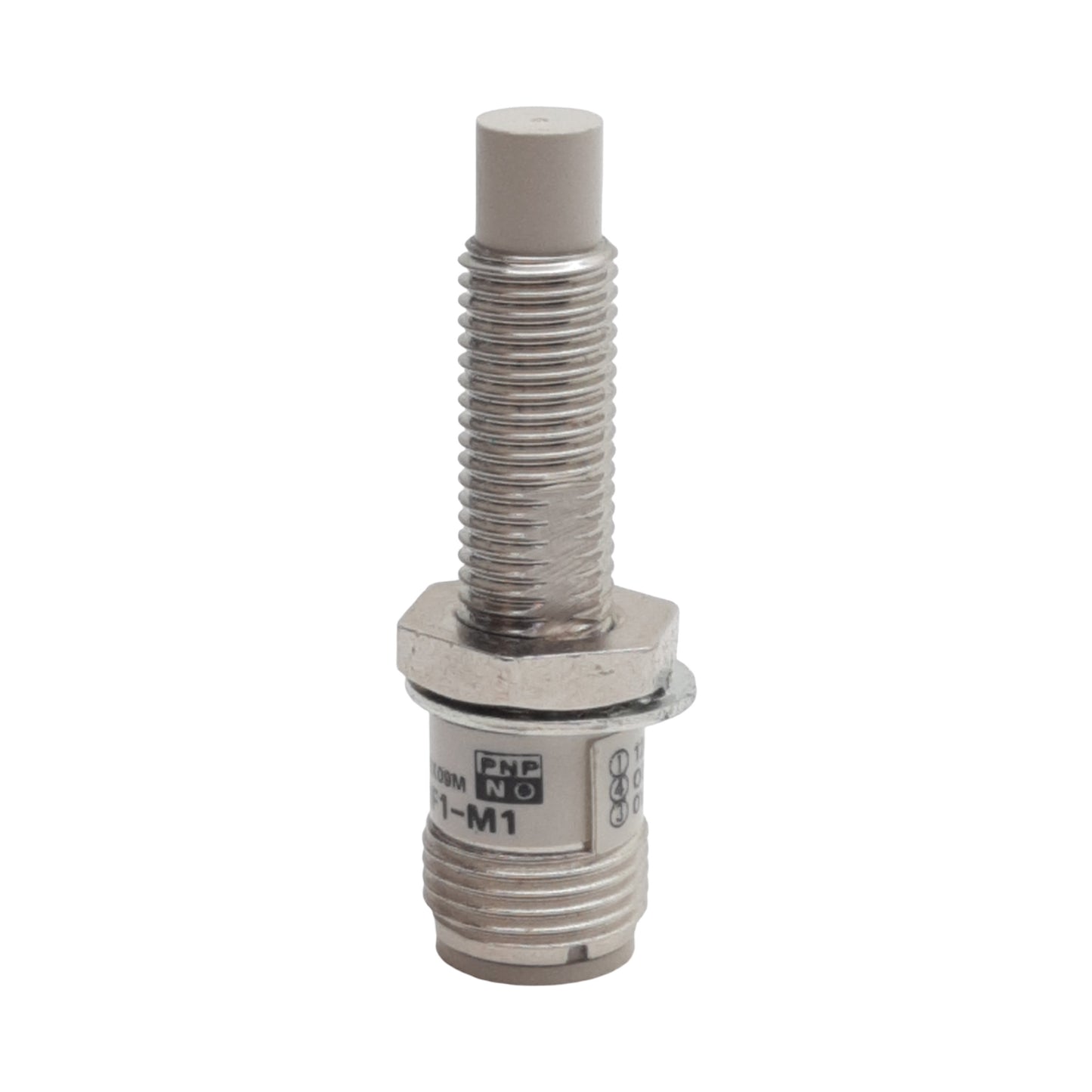 Used Omron E2E-X2MF1-M1 Proximity Sensor, PNP NO, 2mm Range, 12-24VDC, 4-Pin M12