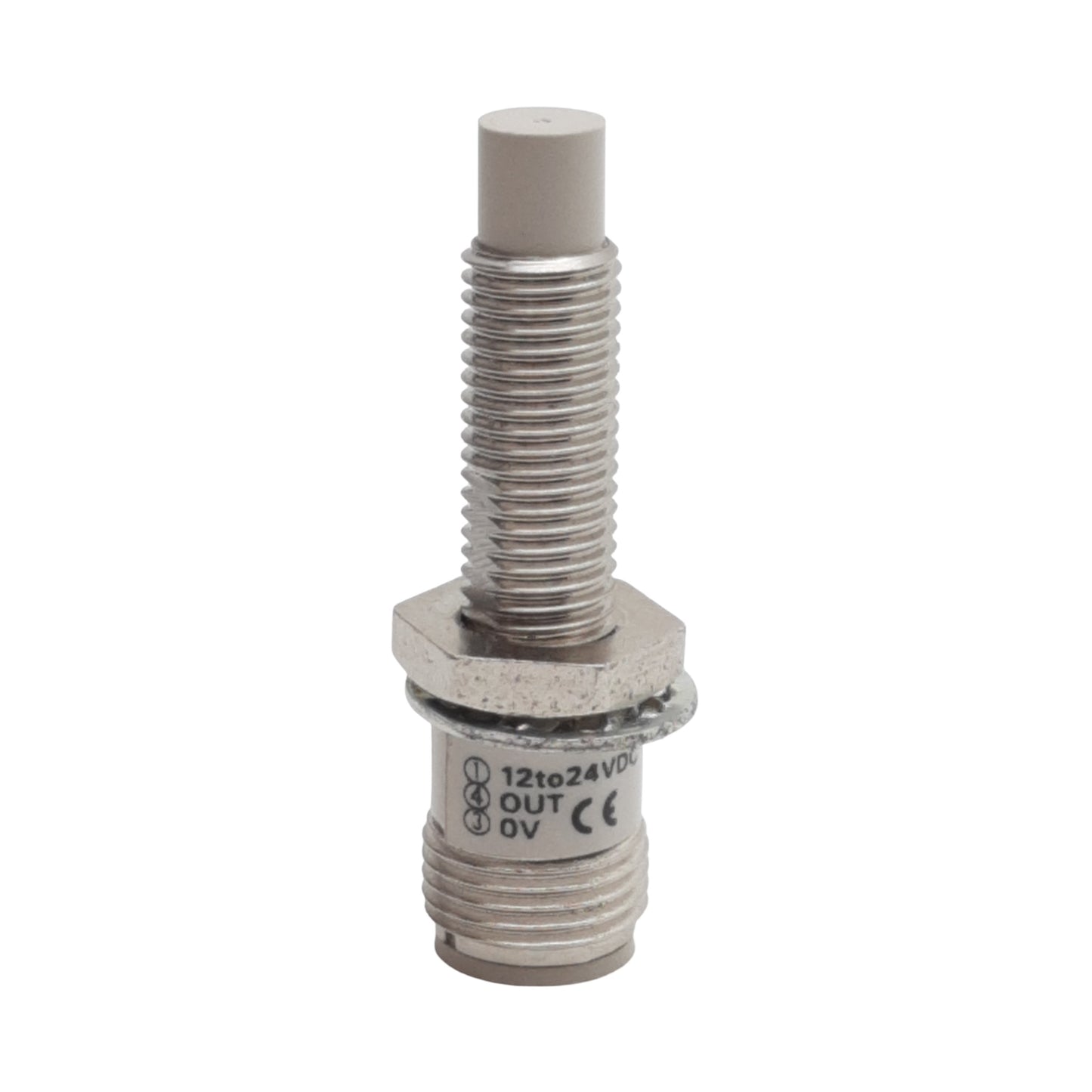Used Omron E2E-X2MF1-M1 Proximity Sensor, PNP NO, 2mm Range, 12-24VDC, 4-Pin M12
