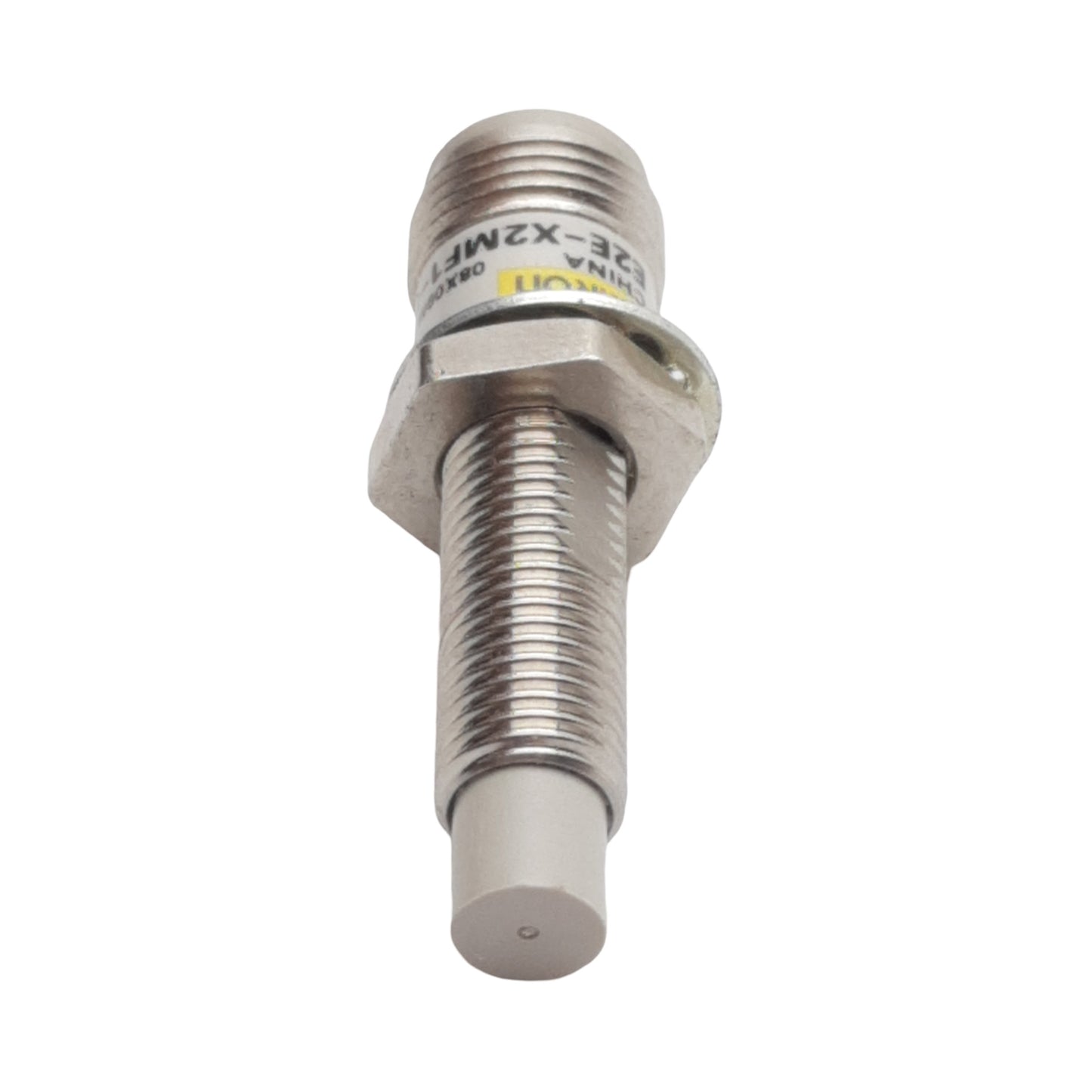 Used Omron E2E-X2MF1-M1 Proximity Sensor, PNP NO, 2mm Range, 12-24VDC, 4-Pin M12