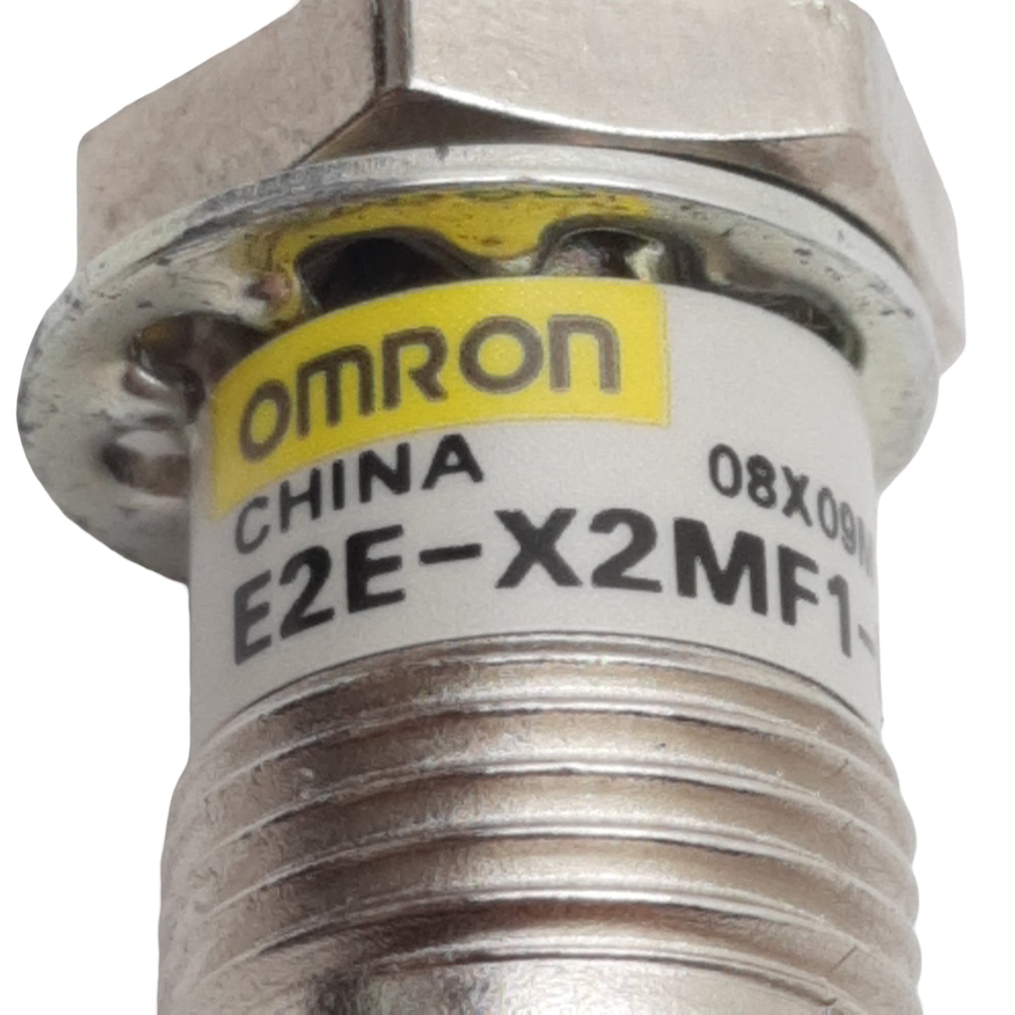 Used Omron E2E-X2MF1-M1 Proximity Sensor, PNP NO, 2mm Range, 12-24VDC, 4-Pin M12