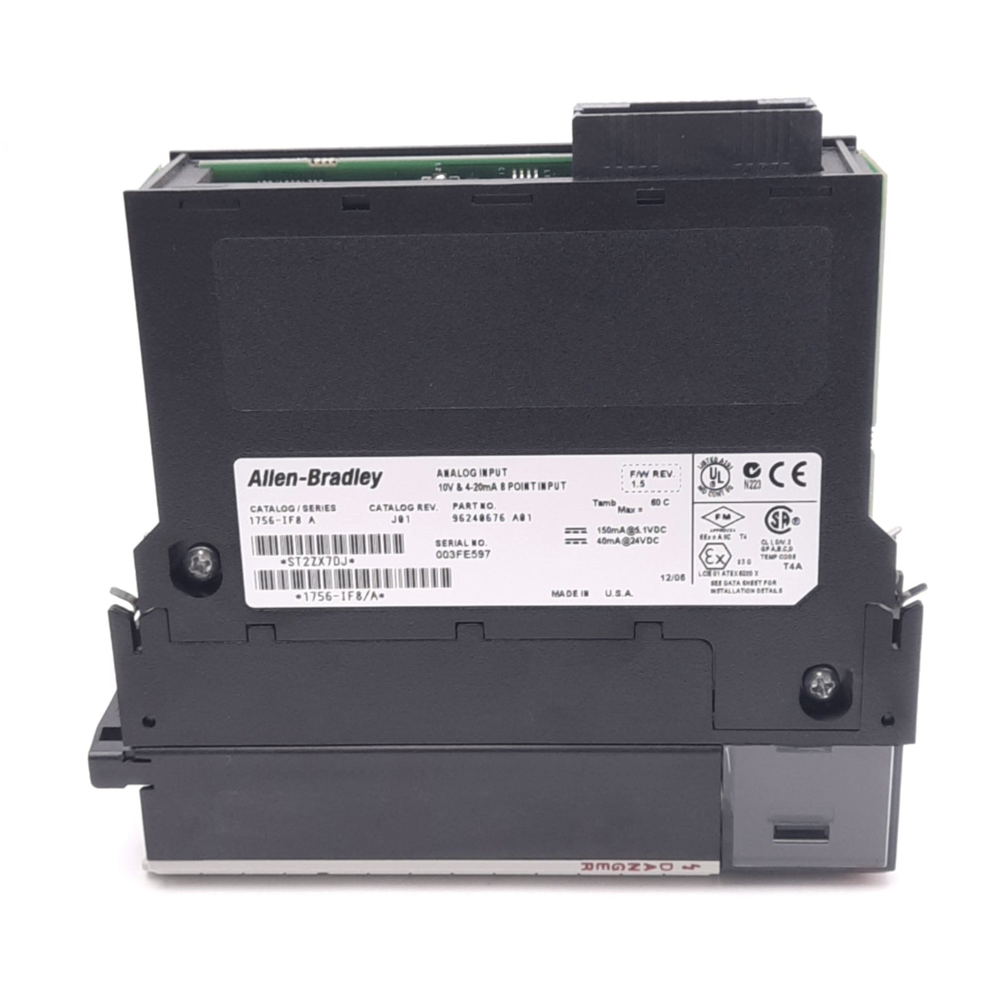 Used Allen Bradley 1756-IF8 ControlLogix Analog Input Module, 8-Point, 5VDC/24VDC