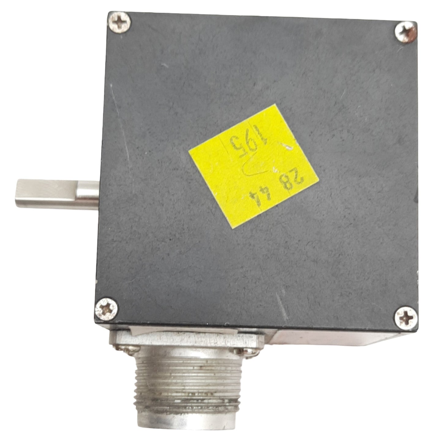 Used Mateer Burt 134978 Rotary Shaft Encoder ø1/4in Shaft, 27VDC, 100 PPV, 6-Pin MS