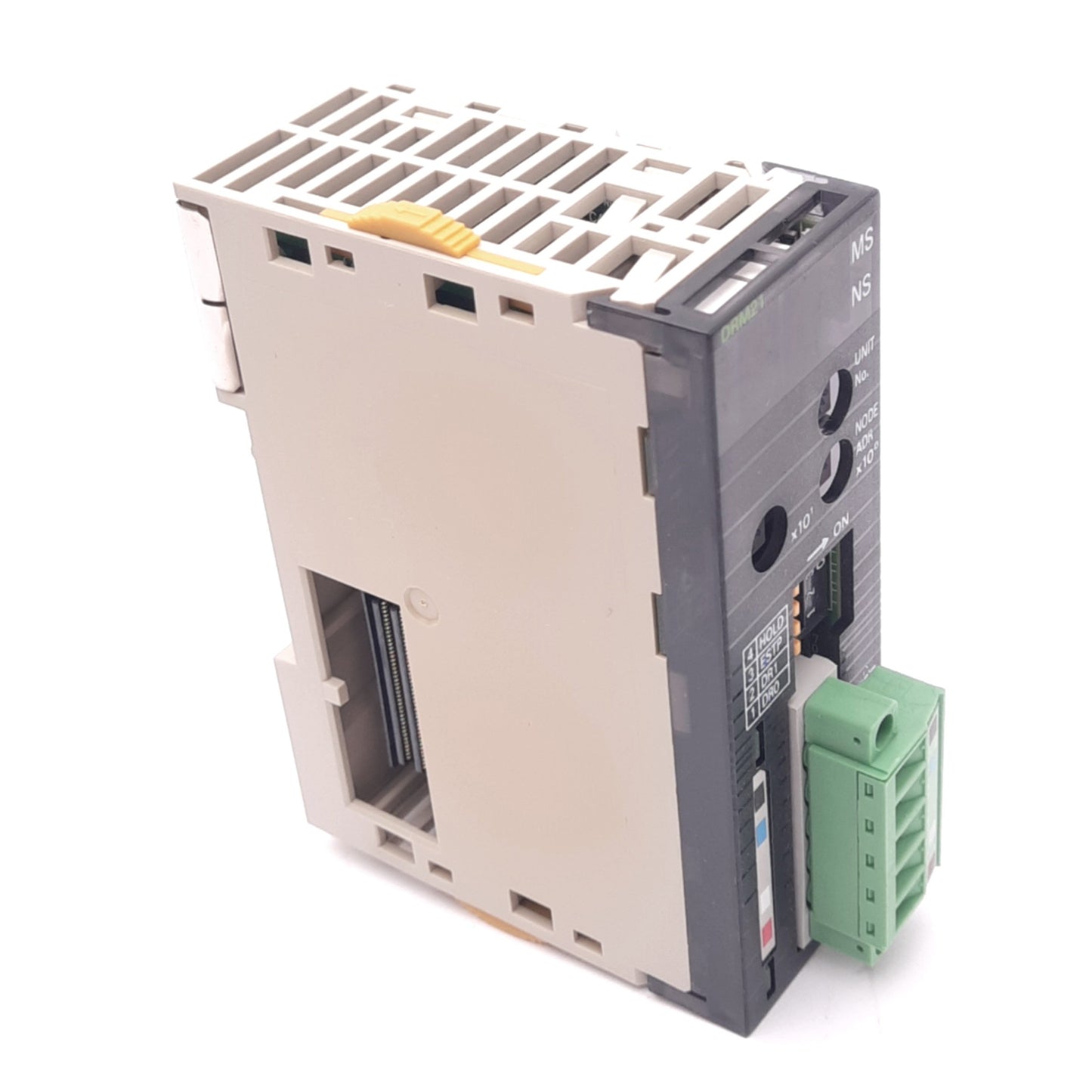 Used Omron CJ1W-DRM21 DeviceNet Unit, 4 Universal Input, 500Kbps, 64 Nodes Max, 24VDC