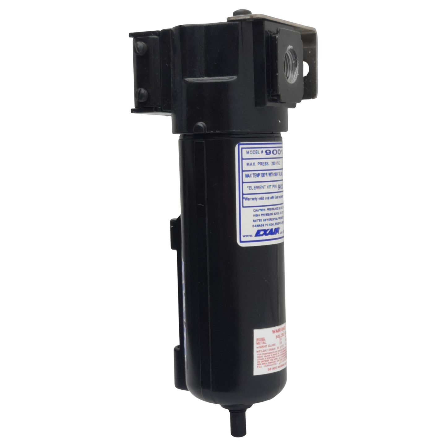 Used Exair Model 9001 Pneumatic Drain/Mist Separator, 5µm Filtration, 3/8in NPT