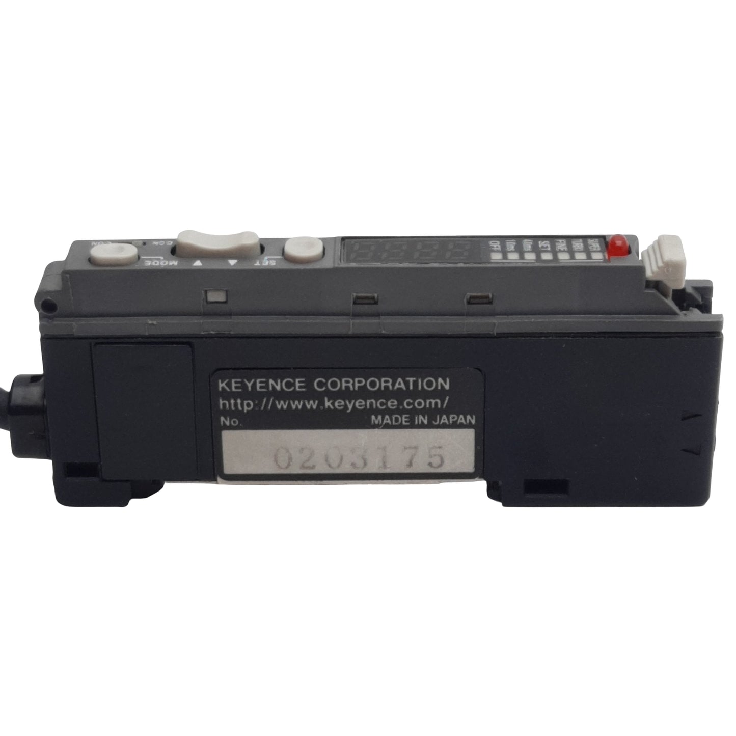 Used Keyence FS-V11 Fiber Optic Sensor Amplifier, NPN, 250µs RT, 12-24VDC 50mA