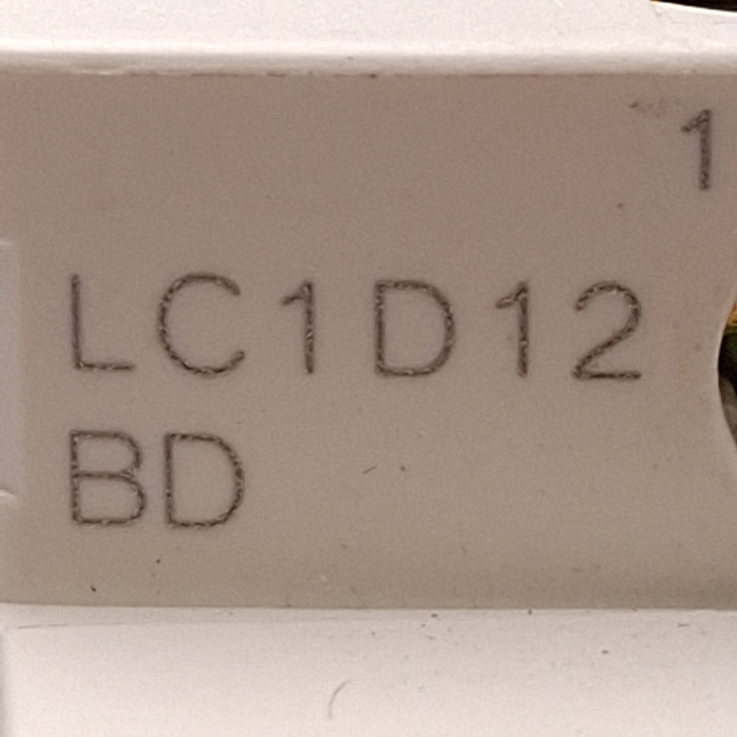 Used Telemecanique LC1D12 BD TeSys Contactor, 3-Pole, 12A, 10HP @ 600VAC, 24VDC Coil