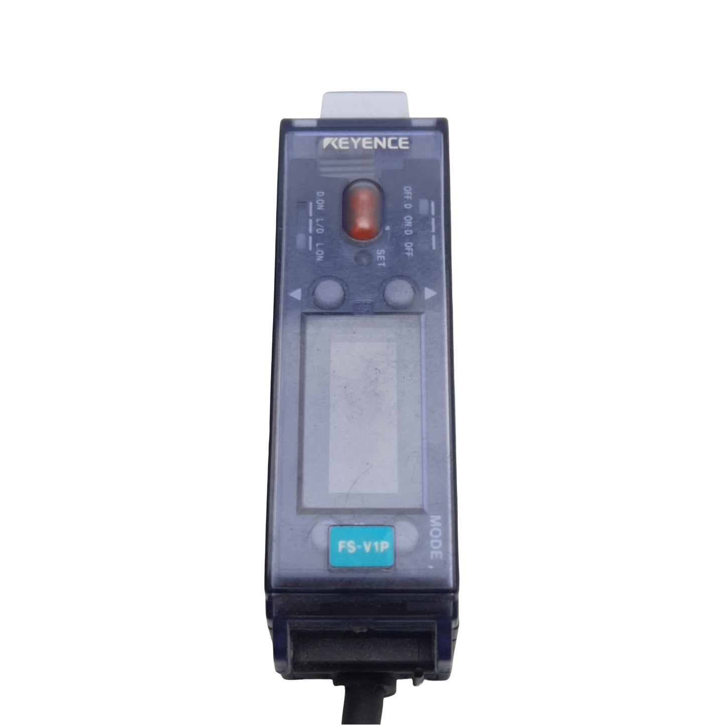 Used Keyence FS-V1P Fiber Optic Sensor Amplifier, PNP, 250µs RT, 12-24VDC 50mA