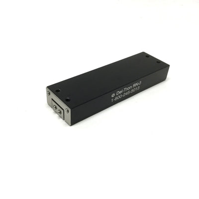 Used Del-Tron RN-3 Crossed Roller Linear Slide, 2" Travel Stroke, 220lb Rating