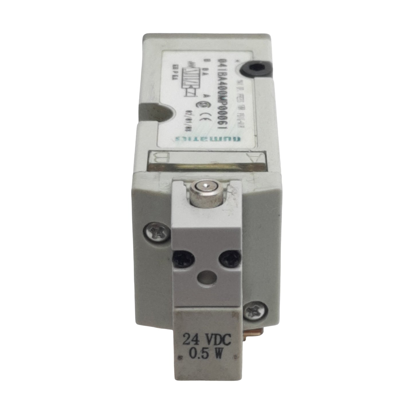 Used Numatics 041BA400MP00061 Solenoid Valve 2/4-Way, 1/8" Valve, 150psig, 24VDC Coil