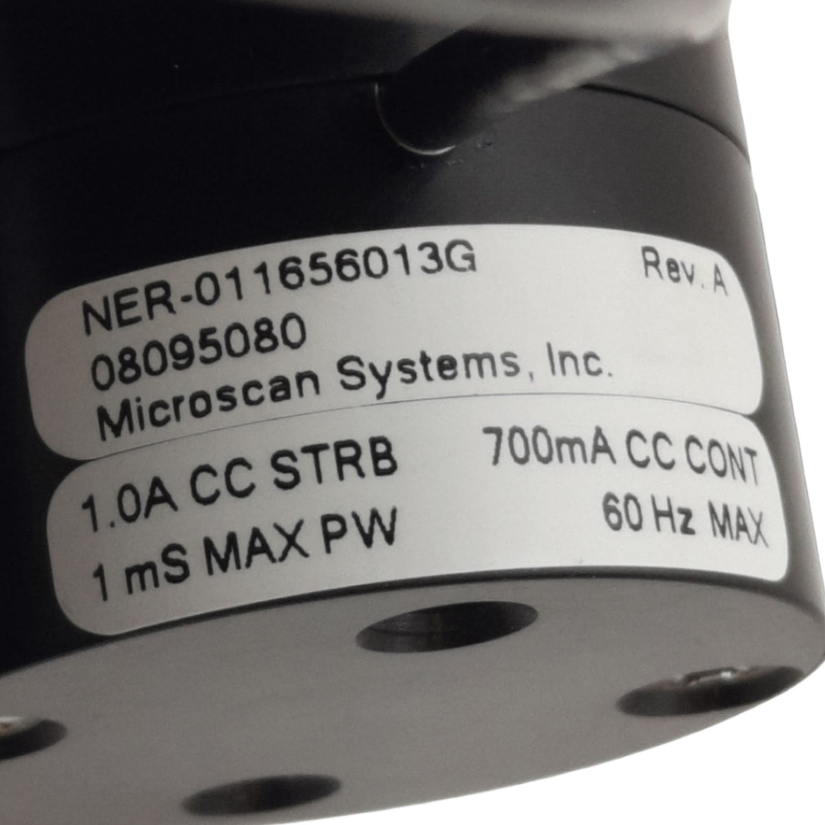 Used Nerlite NER-011656013G Microscan Spot Light, Red, 350/500mA, Used With NL-200
