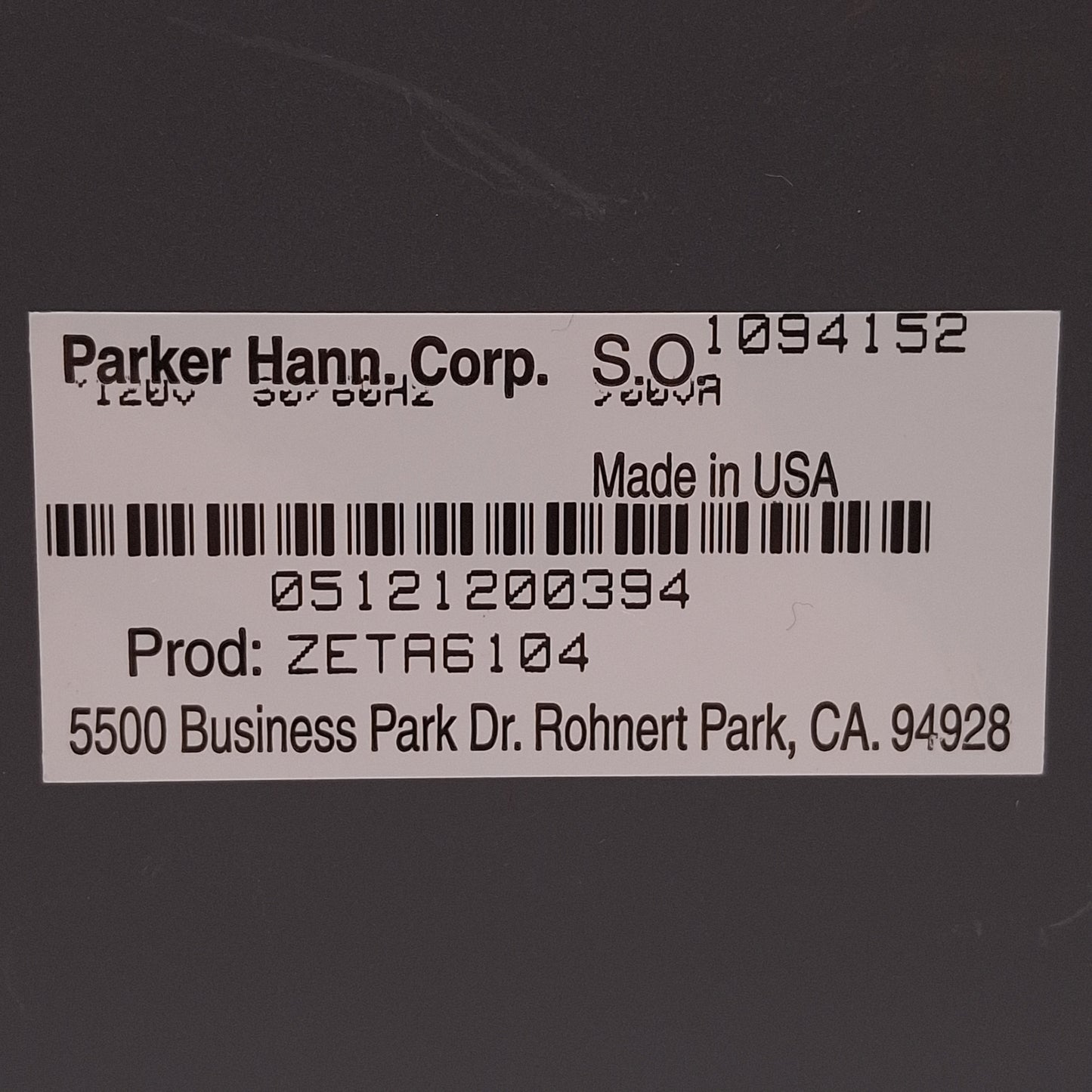 Used Parker ZETA6104 Compumotor Stepper Drive, 1-Axis, 19 Input, 9 Output, 95-132VAC