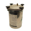 Used Speedaire 6Z899 Stainless Steel Paint Tank, 2.5gal/1 Gal Can, 50psi Max Pressure