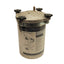 Used Speedaire 6Z899 Stainless Steel Paint Tank, 2.5gal/1 Gal Can, 50psi Max Pressure