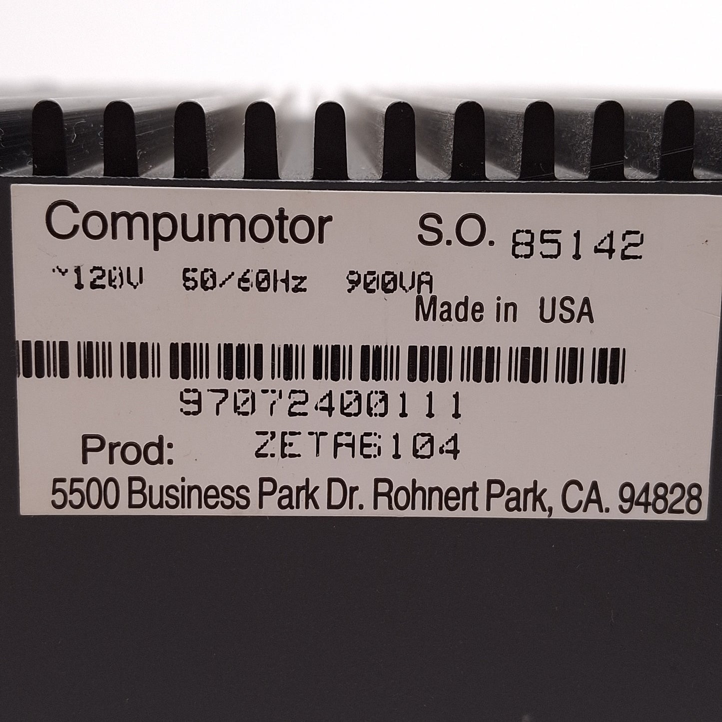 Used Parker ZETA6104 Compumotor Stepper Drive, 1-Axis, 19 Input, 9 Output *No V_I/O*