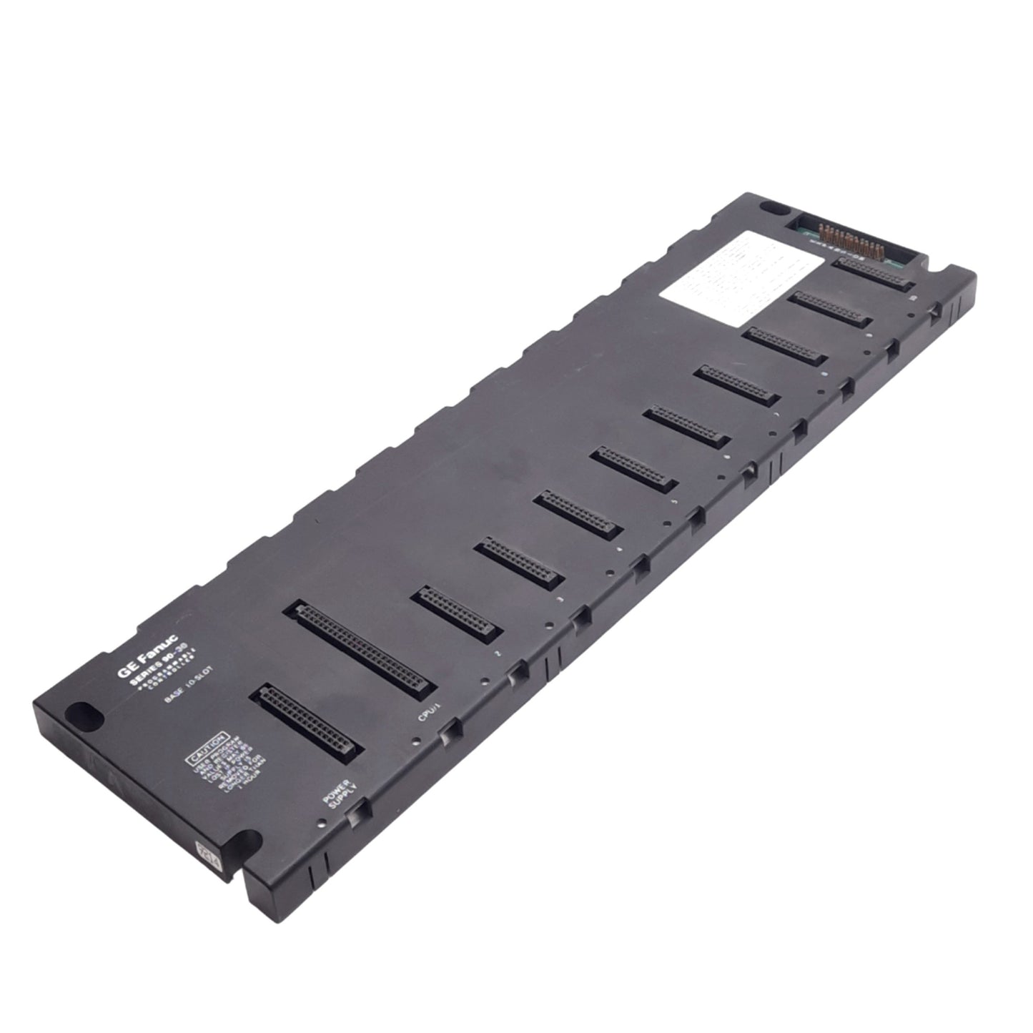 Used GE Fanuc IC693CHS391C Base I/O Rack for 90-30 Series PLC, 10-Slot, 5VDC, DB25F
