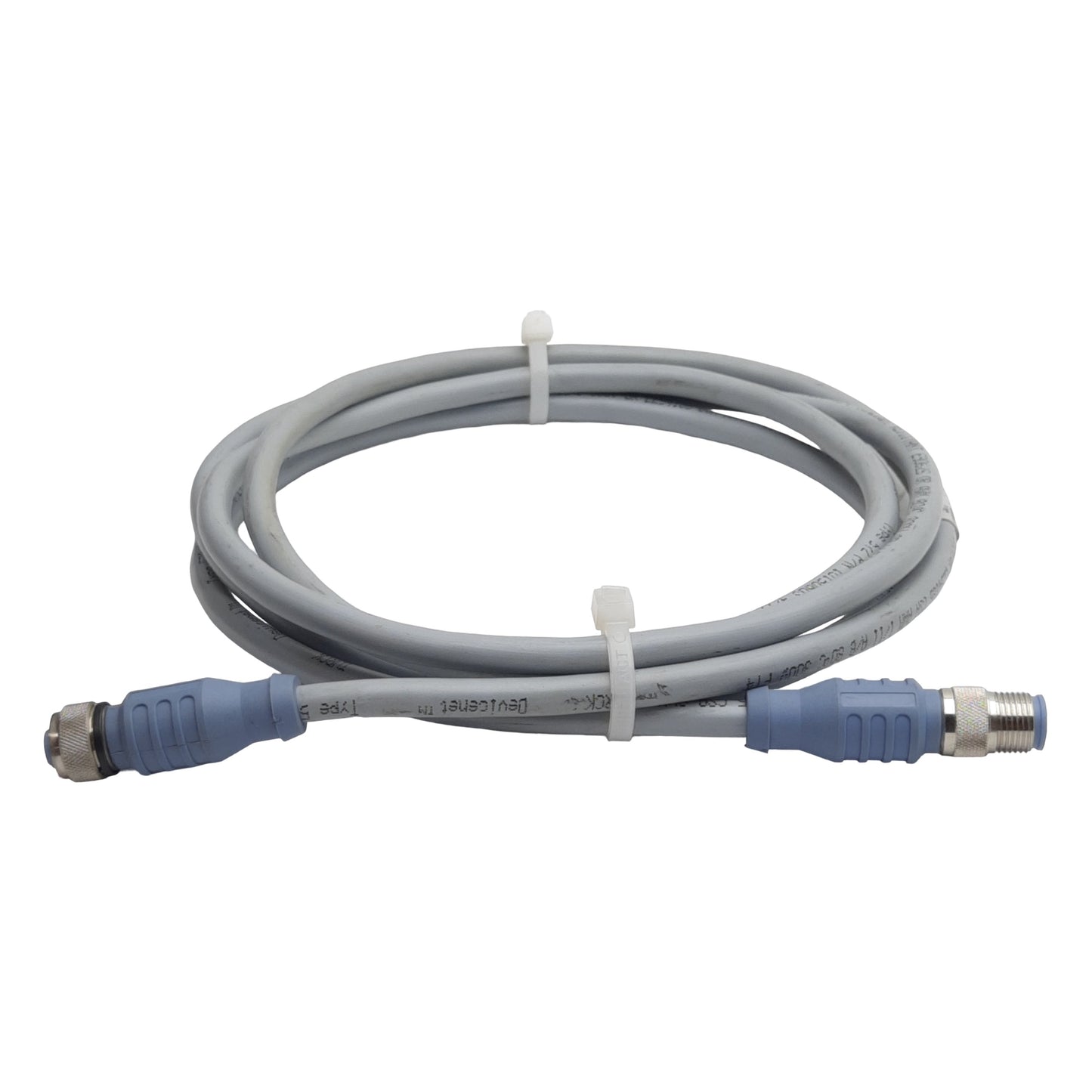 Used Turck RSC RKC 572-2M Cordset, 5-Pin M12 Male to 5-Pin M12 Female, 4A 250VAC, 2m