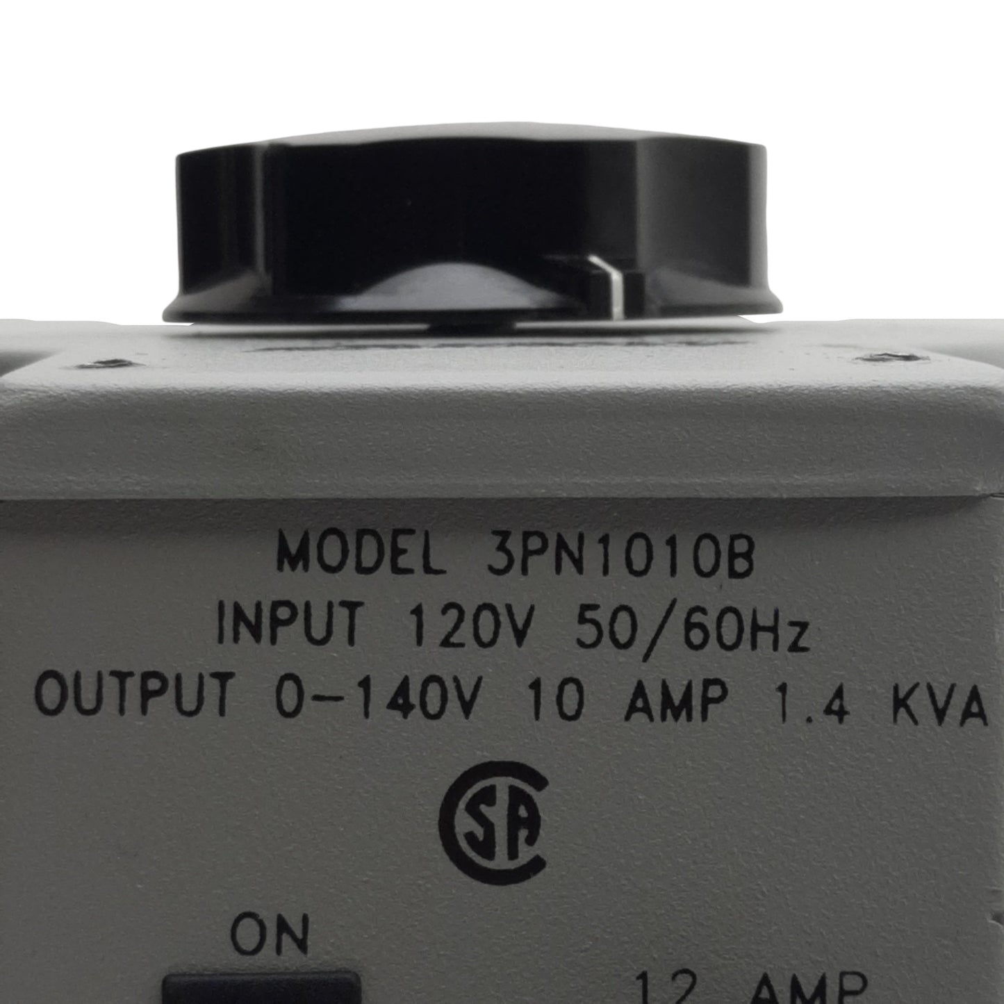 Used Staco Energy 3PN1010B Variable Transformer, 1-PH, 120VAC In, 10A 0-140VAC Out