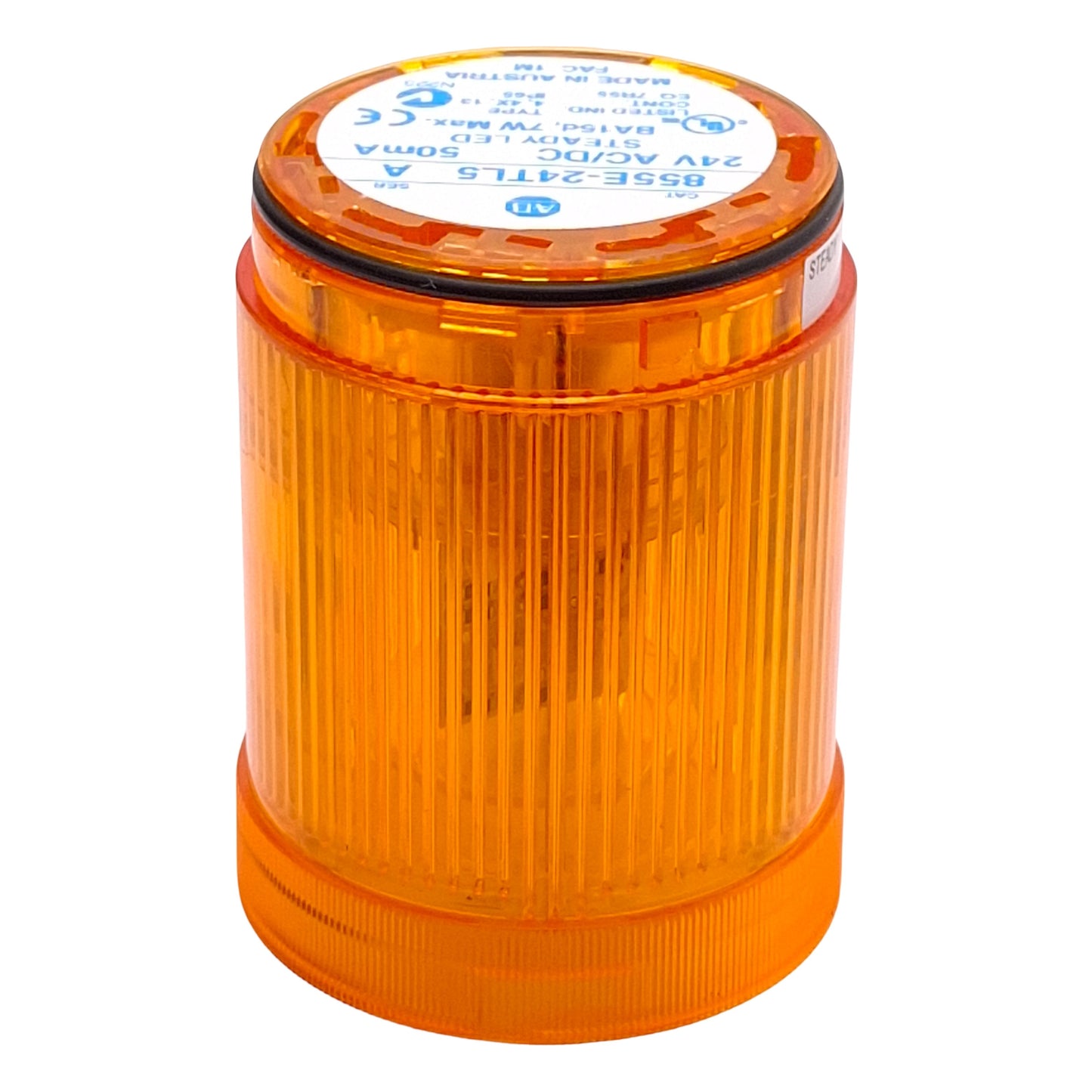 Used Allen Bradley 855E-24TL5 Steady LED Stack Light Module, Amber, ø50mm, 24VAC/DC