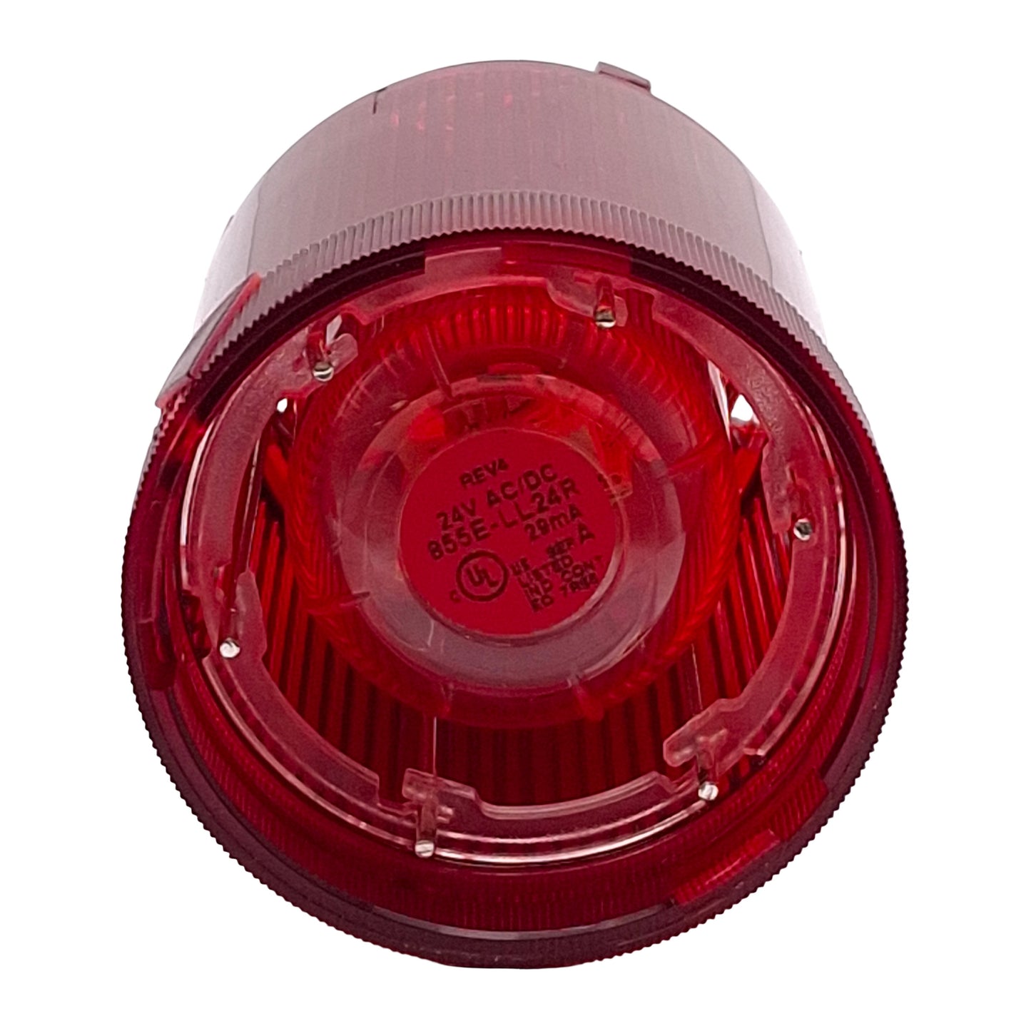 Used Allen Bradley 855E-24TL4 Steady LED Stack Light Module, Red, ø50mm, 24VAC/DC