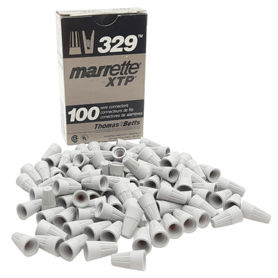 New Lot of 100 Thomas & Betts 329P Twist on Wire Connector 300VAC, 22 to 16 AWG