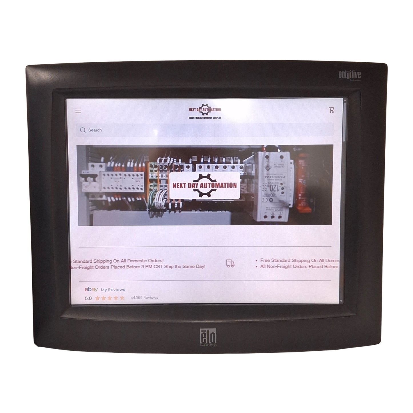 Used Elo ET1525L-7UWC-1 Touchscreen Monitor 15in TFT LCD 1024x768 VESA 75, 100-240VAC