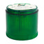 Used Telemecanique XVA-LC3-G Beacon Stack Light Green, 240VAC 7W Max, ø68mm *No Bulb*