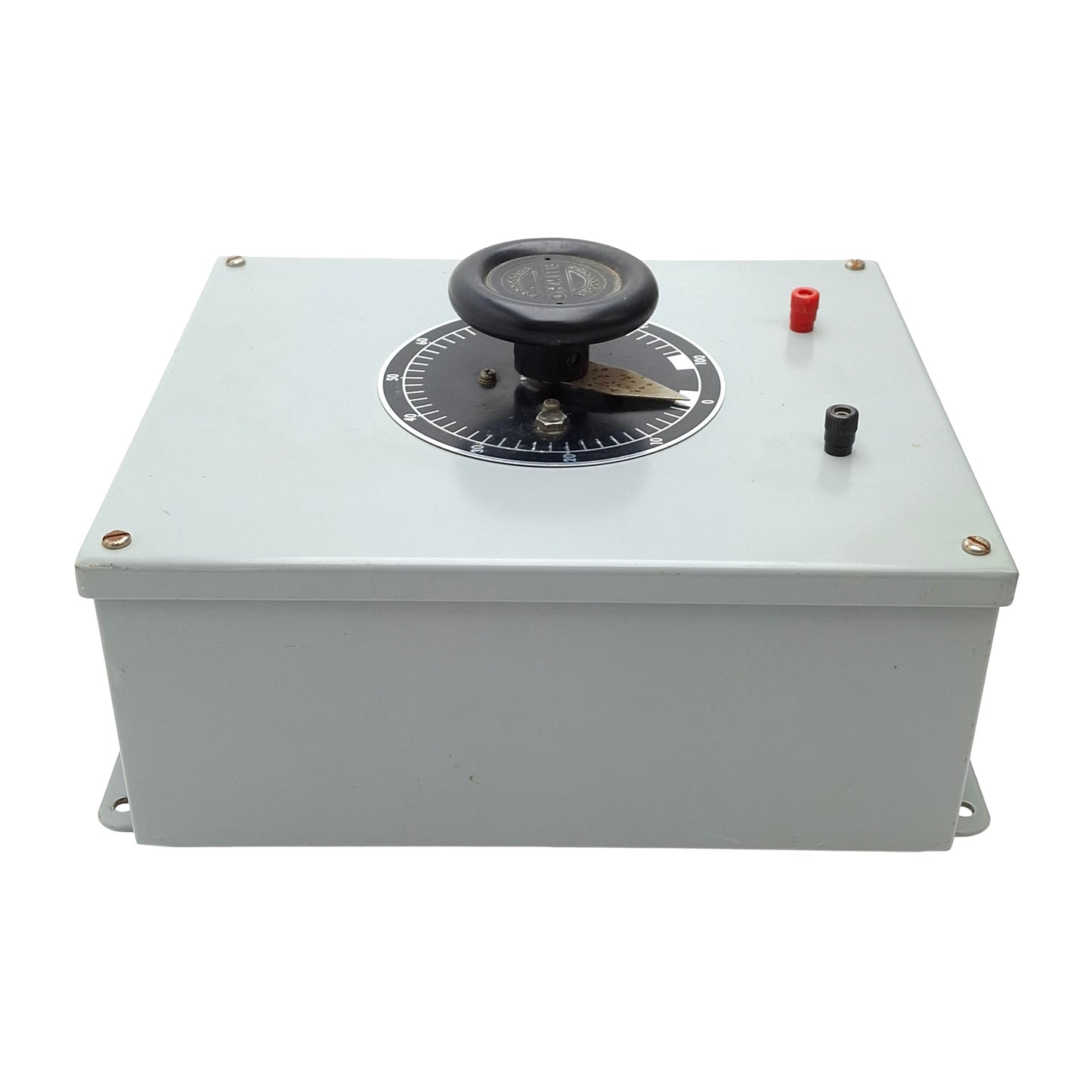 Used Ohmite RRS8R0 Steel Rheostat Enclosure, 8Ω, 500W, 7.9A, 12in x 10in x 5.25in