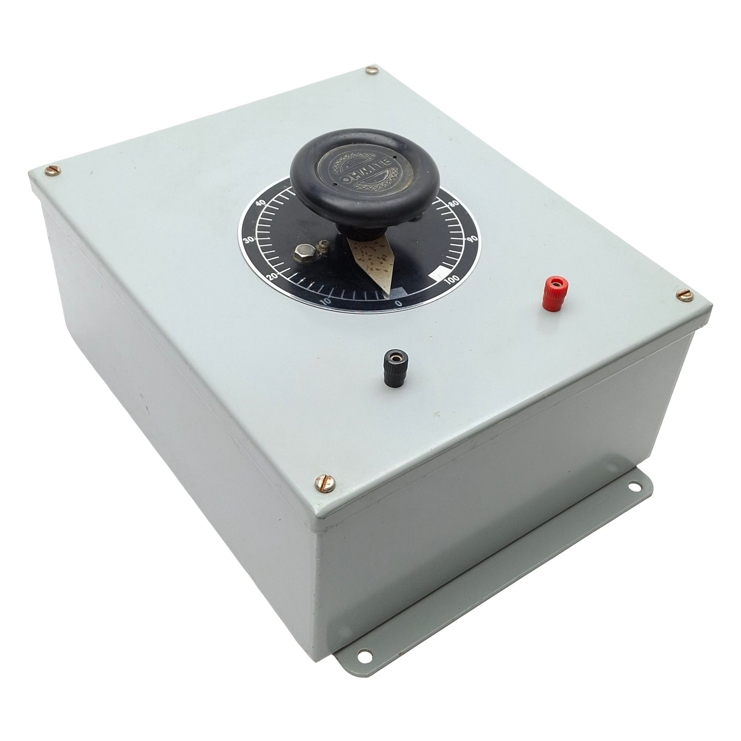 Used Ohmite RRS8R0 Steel Rheostat Enclosure, 8Ω, 500W, 7.9A, 12in x 10in x 5.25in