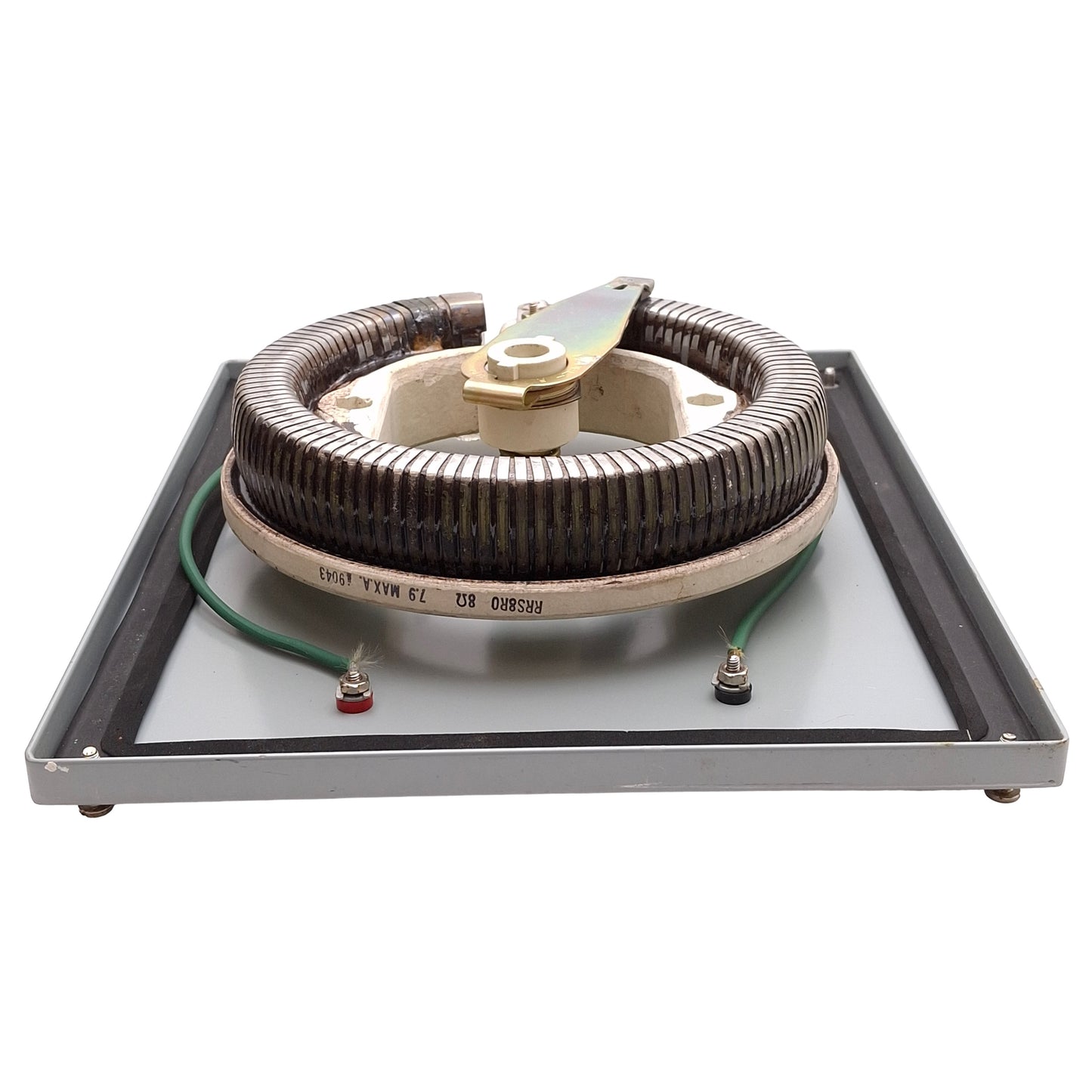 Used Ohmite RRS8R0 Steel Rheostat Enclosure, 8Ω, 500W, 7.9A, 12in x 10in x 5.25in