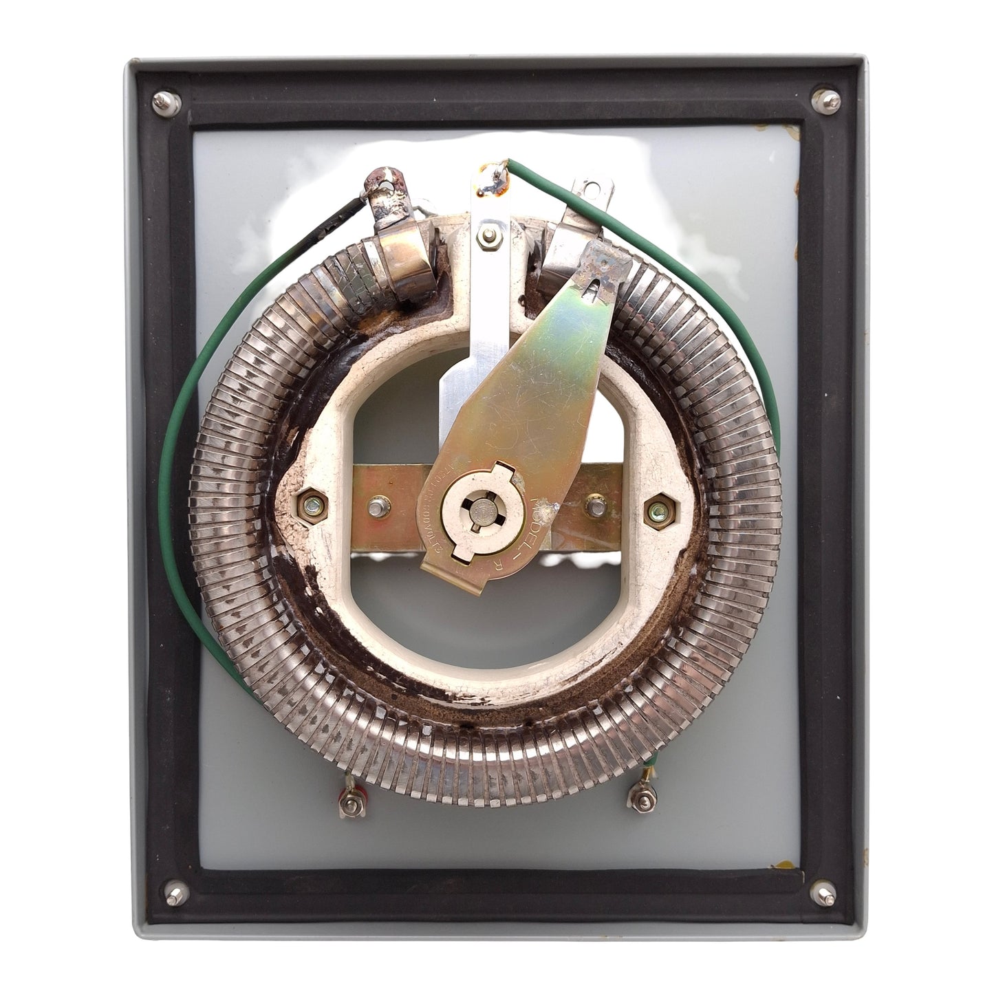 Used Ohmite RRS8R0 Steel Rheostat Enclosure, 8Ω, 500W, 7.9A, 12in x 10in x 5.25in