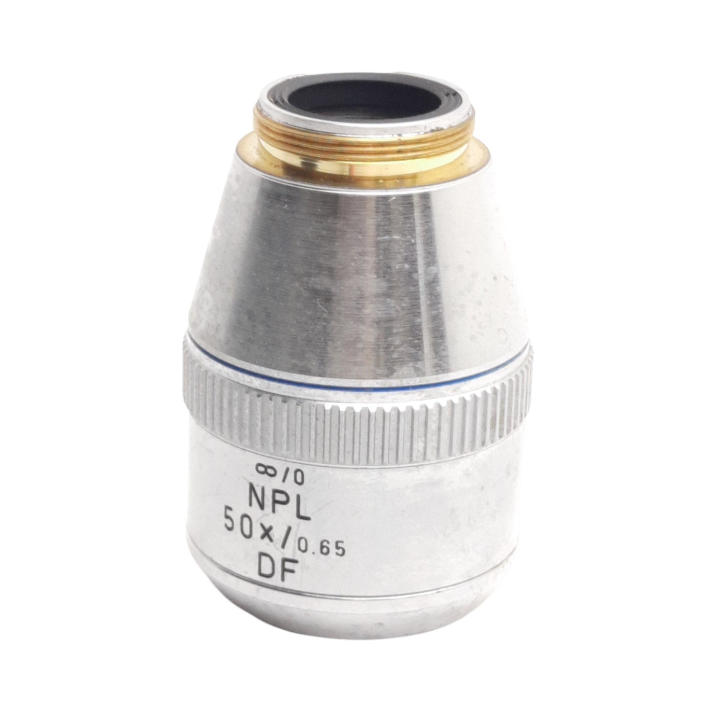 Used Leitz Wetzlar 569238 Microscope Objective Lens, NPL 50x/0.65DF Dark Field