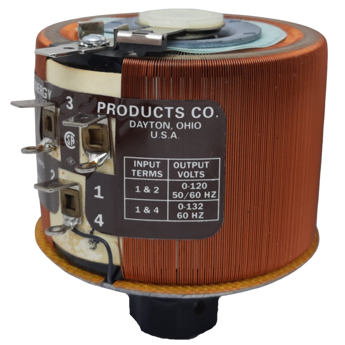 Used Staco Energy Type 291 Variable Transformer, 50/60 Hz, Input 120V, Output 3A