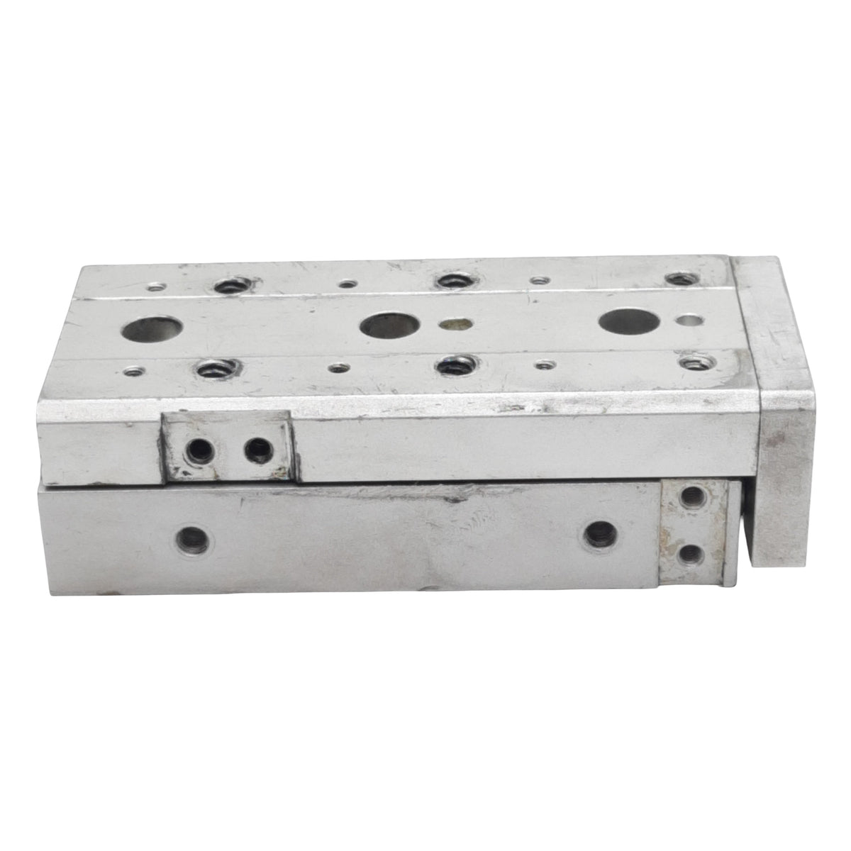 Used SMC MXS12-50 Pneumatic Slide Table, ø12mm Bore, 50mm Stroke, 0.7MPa, *Modified*