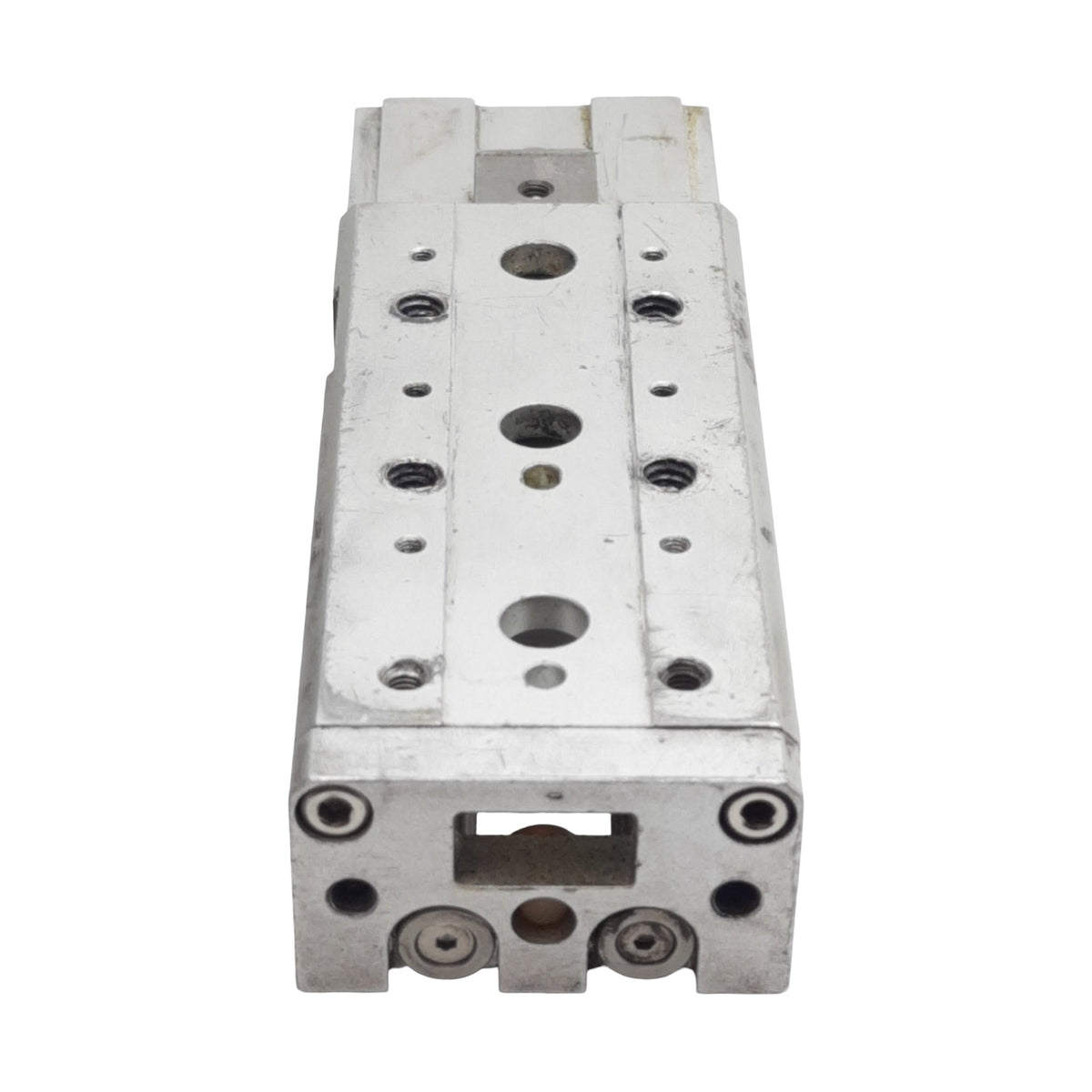 Used SMC MXS12-50 Pneumatic Slide Table, ø12mm Bore, 50mm Stroke, 0.7MPa, *Modified*