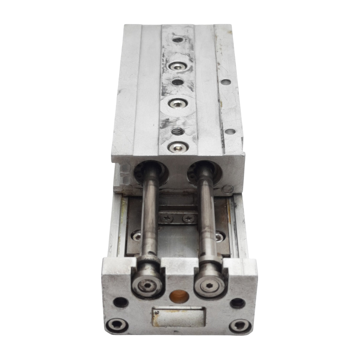 Used SMC MXS12-50 Pneumatic Slide Table, ø12mm Bore, 50mm Stroke, 0.7MPa, *Modified*