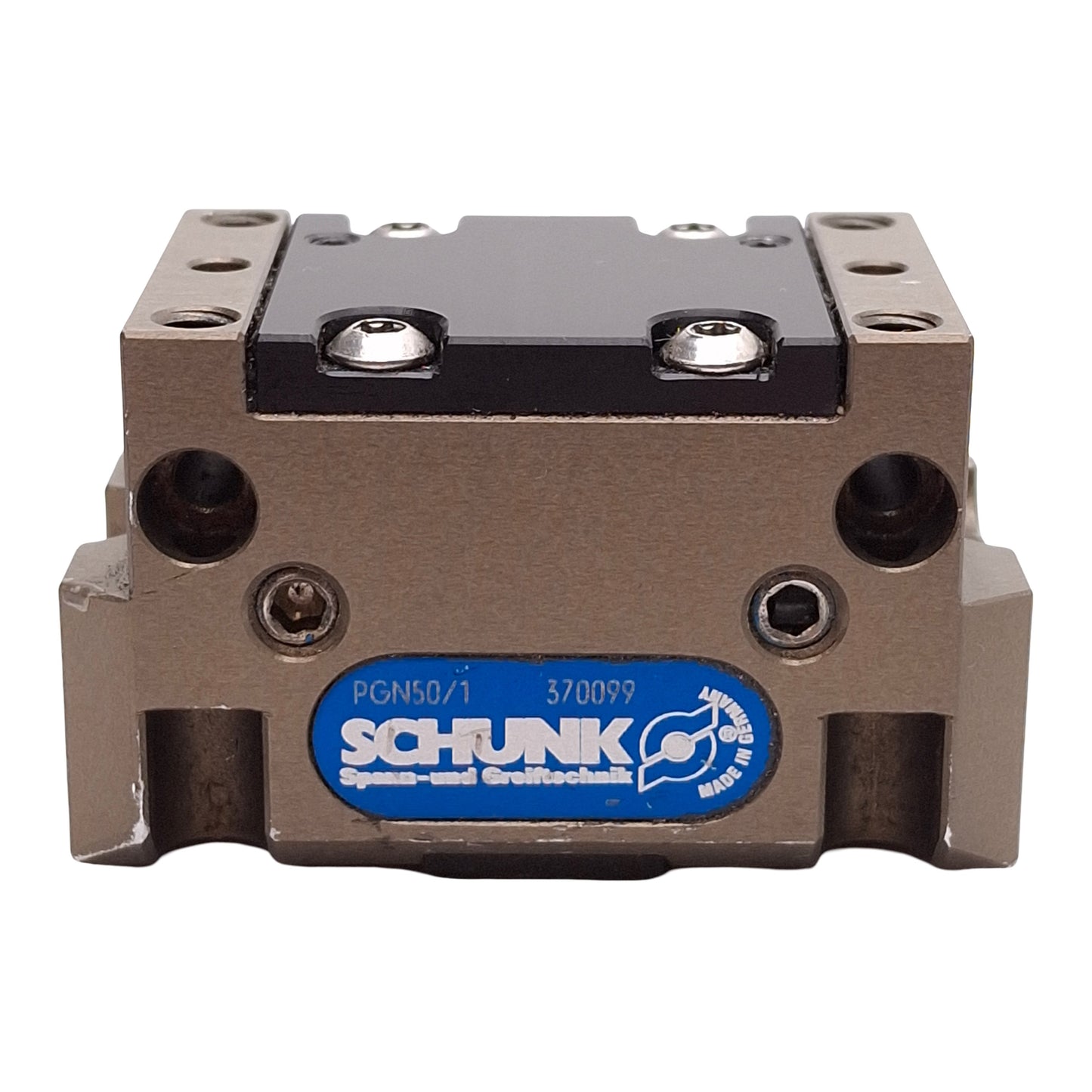 Used Schunk 370099 PGN50/1 Parallel Gripper, 4mm Stroke, 8 bar, 110N Force, M5 Ports