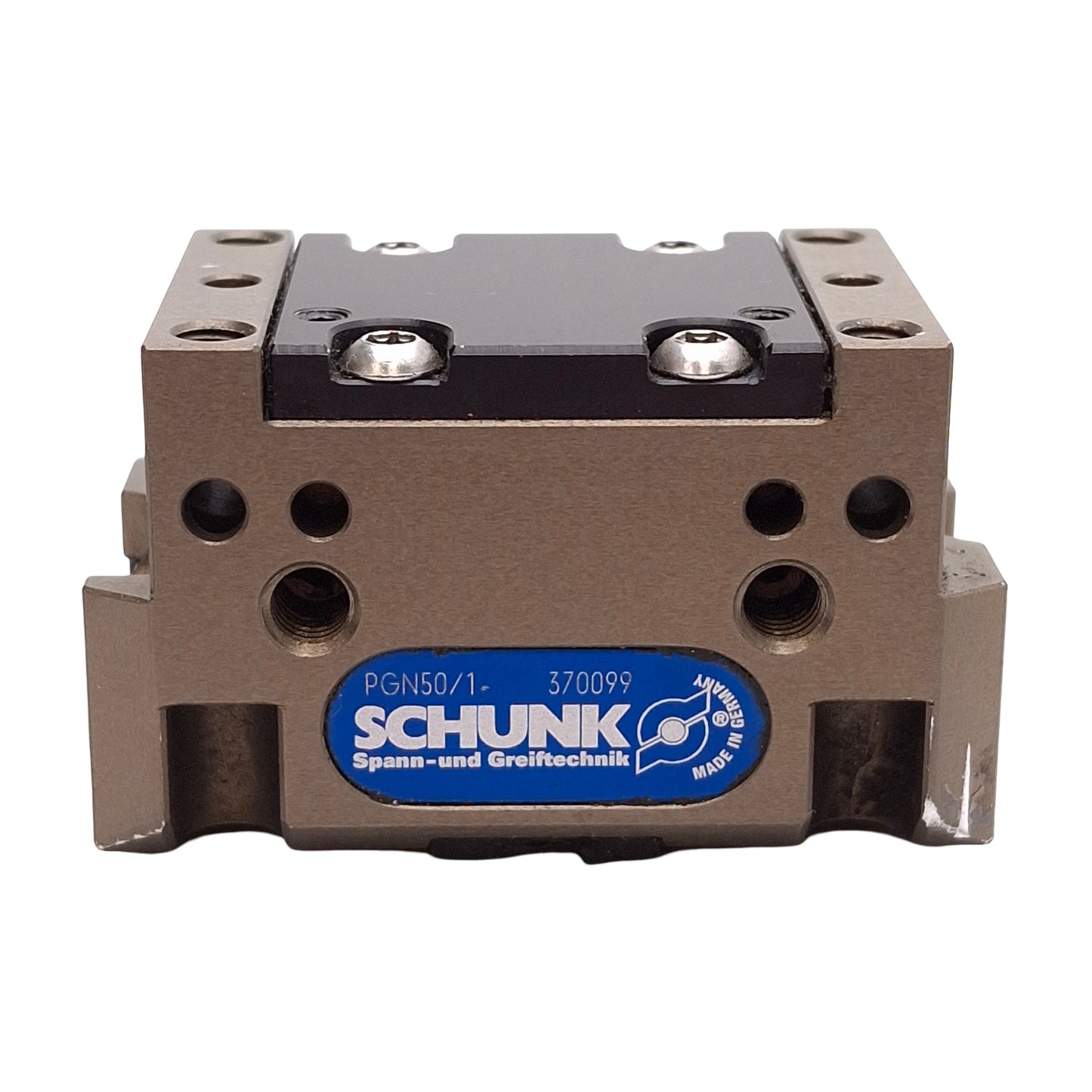 Used Schunk 370099 PGN50/1 Parallel Gripper, 4mm Stroke, 8 bar, 110N Force, M5 Ports