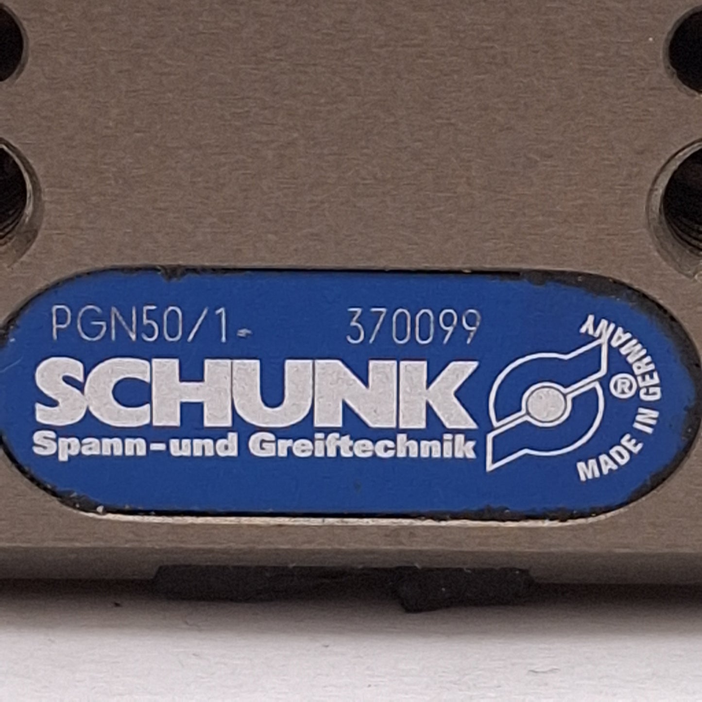 Used Schunk 370099 PGN50/1 Parallel Gripper, 4mm Stroke, 8 bar, 110N Force, M5 Ports