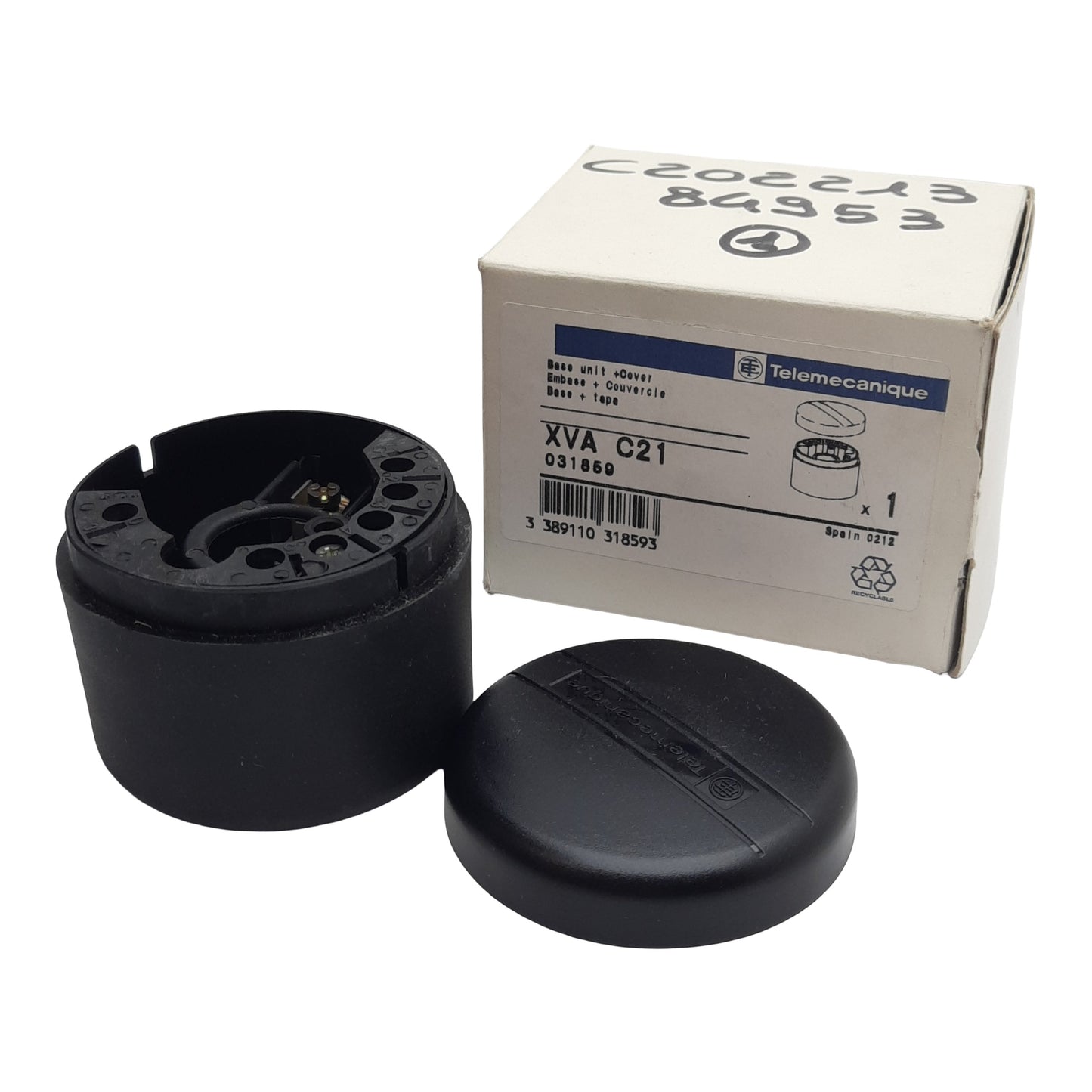 New Telemecanique XVA-C21 Light Tower Base Unit With Cover 230VAC, ø68mm