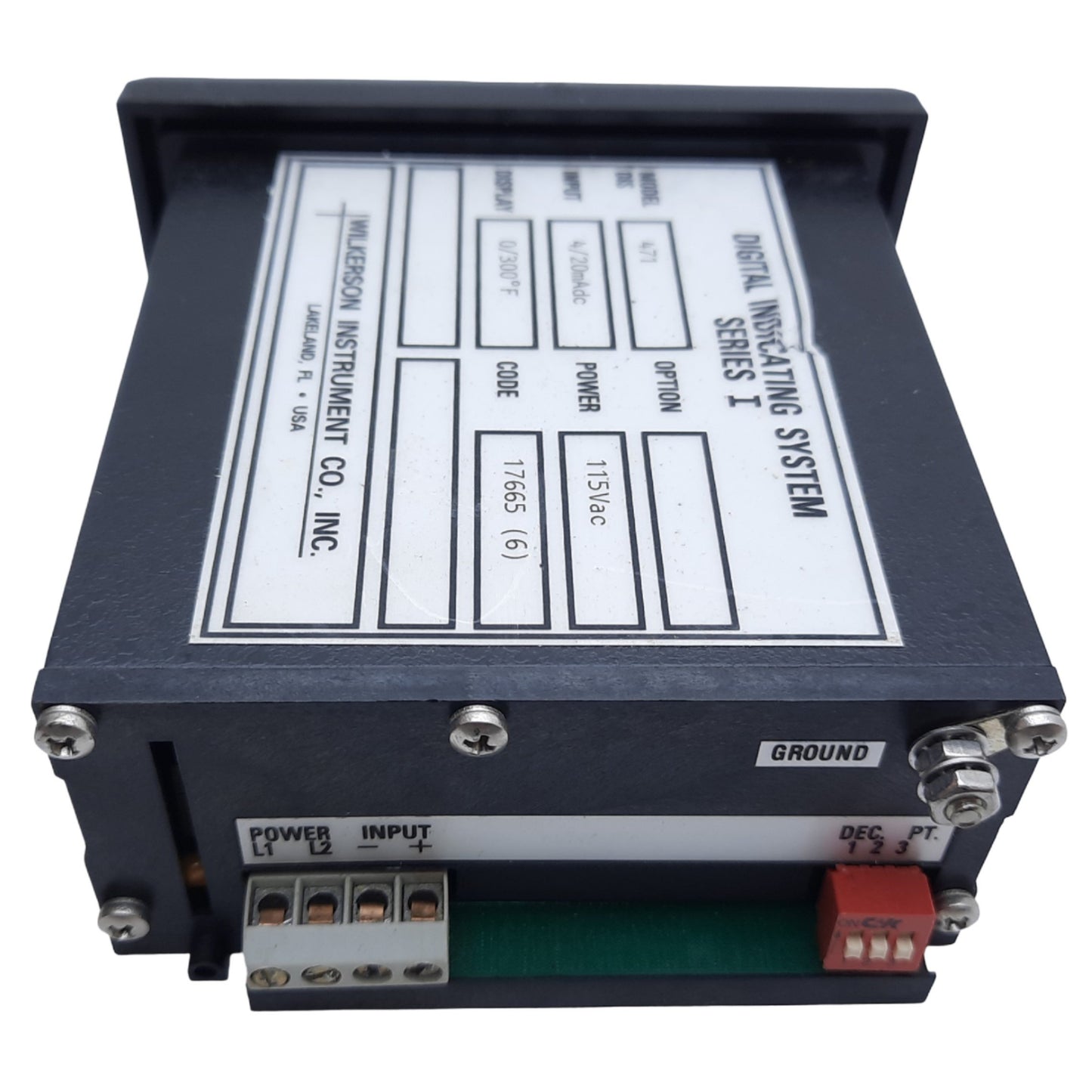 Used Wilkerson DIS471 DC Input Process Indicator, Input 4/20mAdc, 115V AC