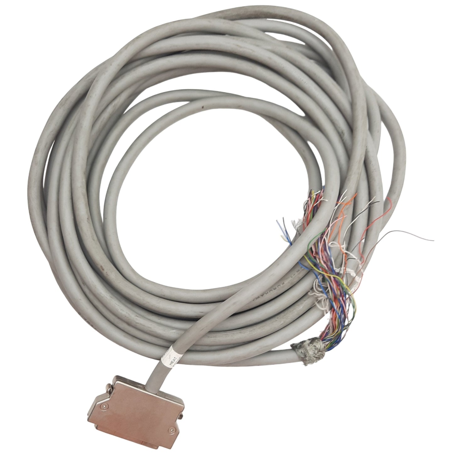 Used Denso 410141-2710 Robot Controller I/O Cable, For "MINI-I/O" 68-Pin, 8m Length