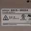 Used Omron S8VS-06024 Power Supply, 100-240VAC In, 2.5A 24VDC Out, DIN Rail