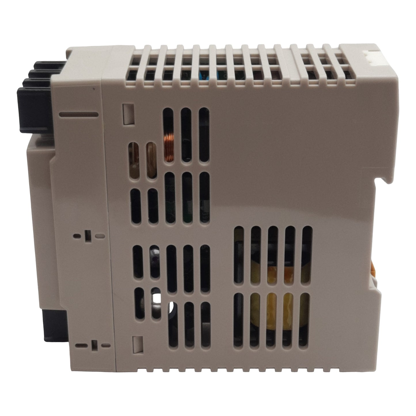 Used Omron S8VS-06024 Power Supply, 100-240VAC In, 2.5A 24VDC Out, DIN Rail