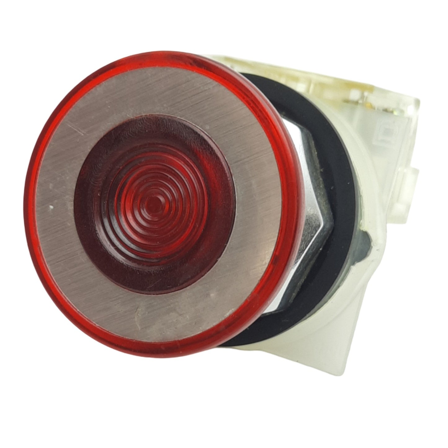 Used Schneider Electric 9001SKR9RH13 Red Maintained Push/Pull Button ø30mm, 1NO+1NC