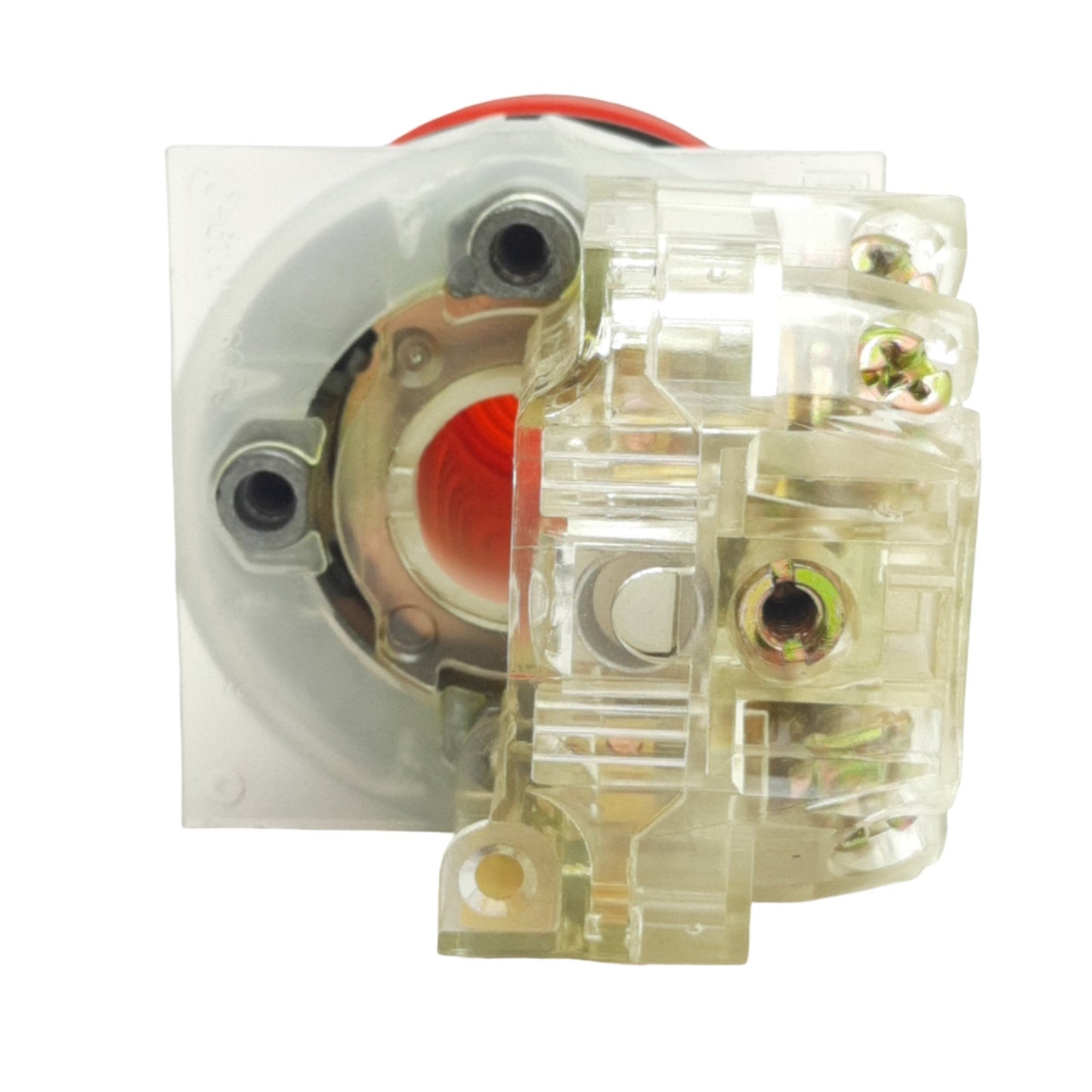 Used Schneider Electric 9001SKR9RH13 Red Maintained Push/Pull Button ø30mm, 1NO+1NC