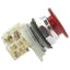 Used Schneider Electric 9001SKR9RH13 Red Maintained Push/Pull Button ø30mm, 1NO+1NC