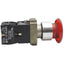 Used Schneider Electric ZB4BW643 Illuminated Momentary E-Stop Button ø22mm, 1NO+1NC