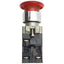 Used Schneider Electric ZB4BW643 Illuminated Momentary E-Stop Button ø22mm, 1NO+1NC