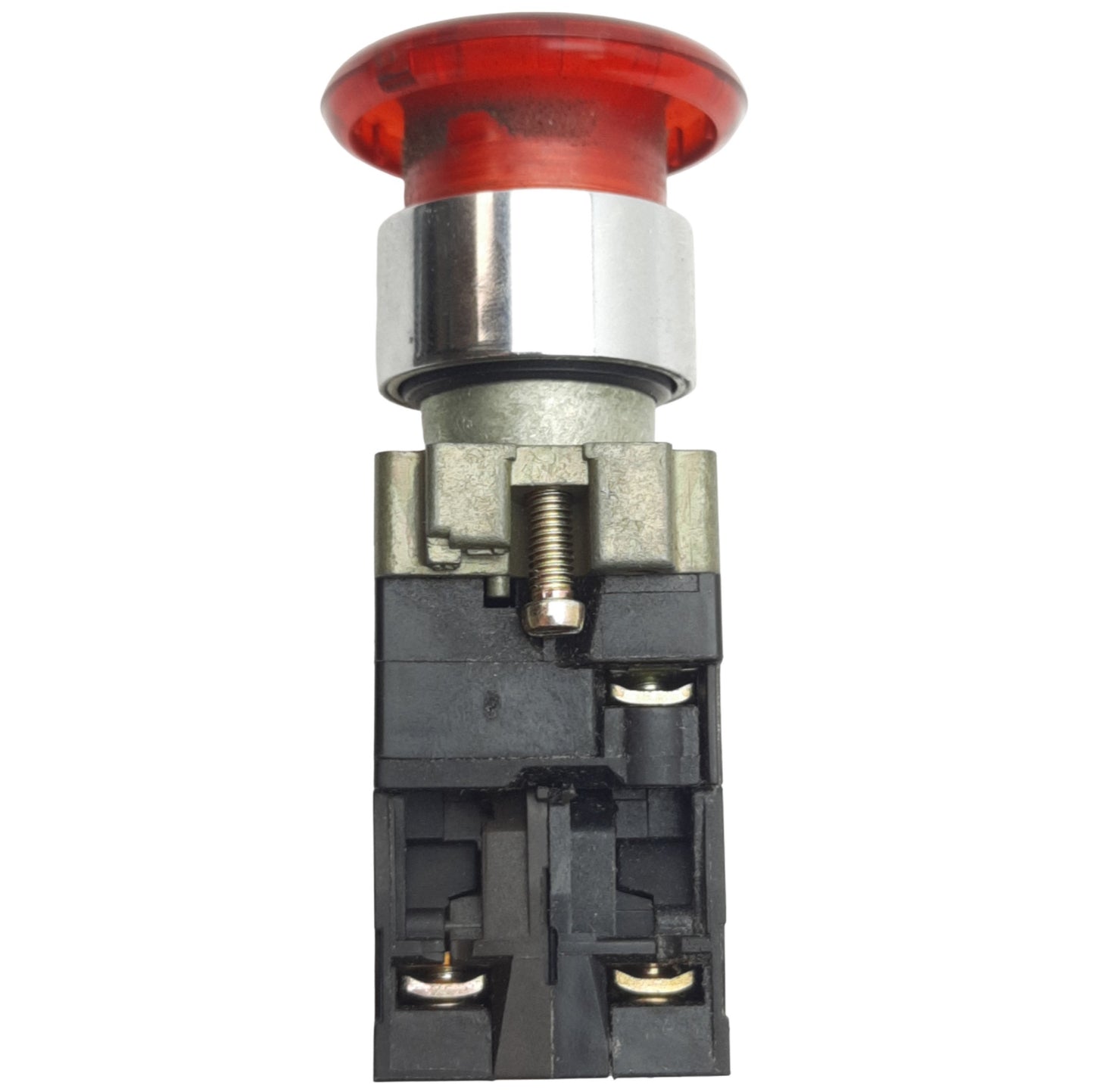 Used Schneider Electric ZB4BW643 Illuminated Momentary E-Stop Button ø22mm, 1NO+1NC