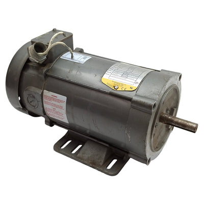 Used Baldor CDP3440 DC Motor, 0.75HP 90VDC 7.9A, 1750RPM, ø5/8in Shaft, 56C Frame